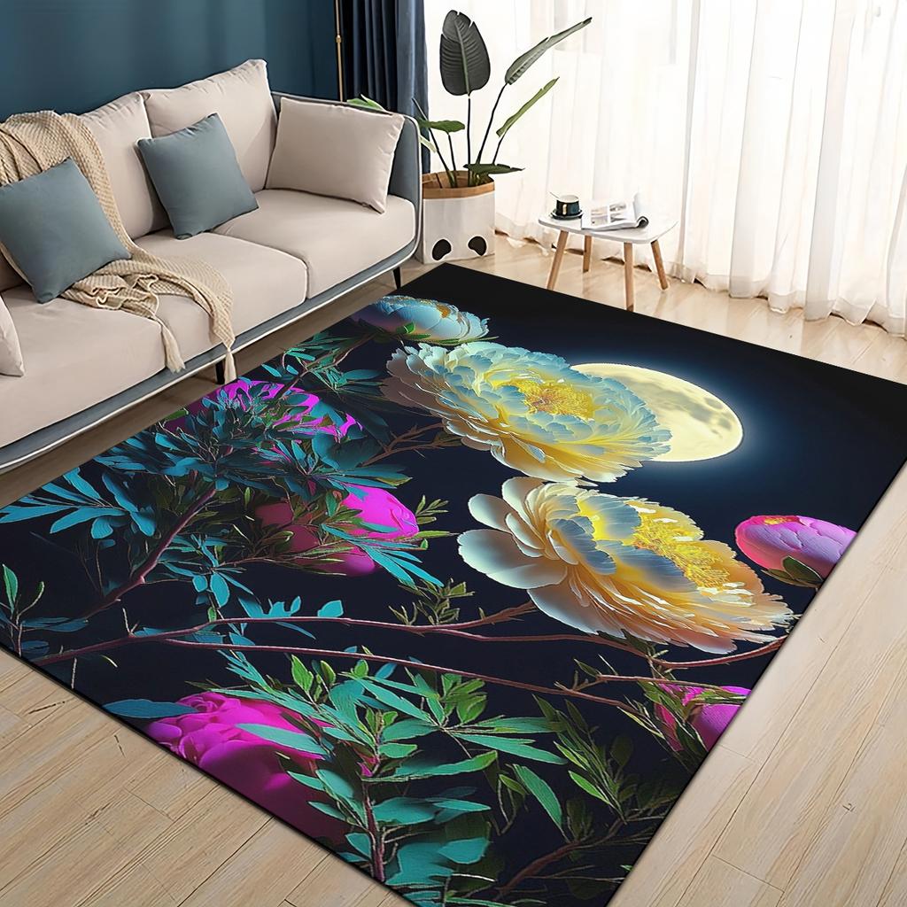 27 Style New Colorful Rose Romantic Flower Love Carpet Rug for Living Room Bedroom Home Sofa Decoration,kids Non-slip Floor Mat