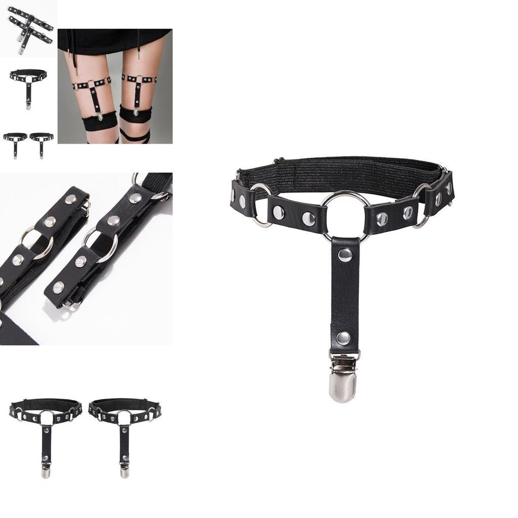 Lolita Leg Garters With Leather Material For Cute Girls And Cosplay Fashion