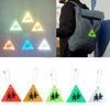 Reflector Keyring Triangle Sidewalk Tags Pendant Waterproof Schoolbag Keychain