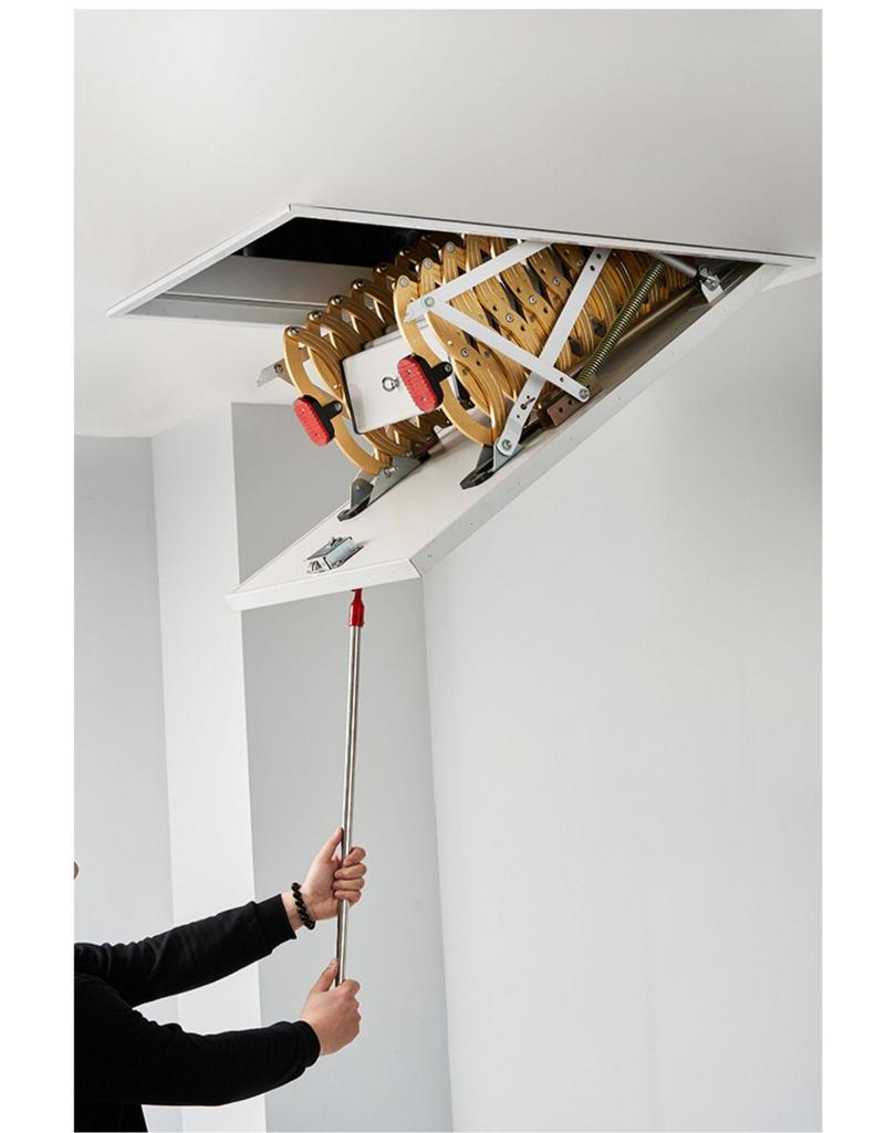 Fully Automatic Hidden Telescopic Electric Staircase for Indoor Villas