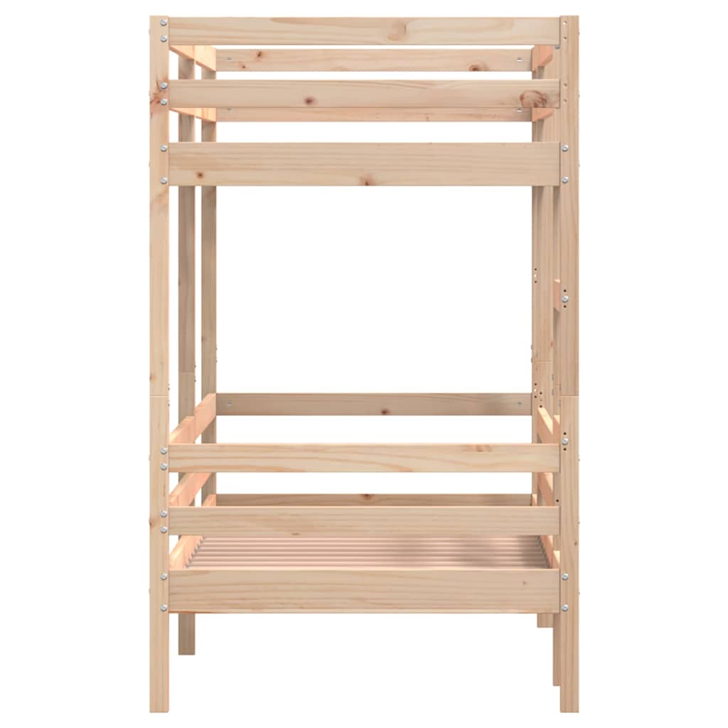 Bunk Bed Without Mattress 90 X 190 Cm Solid Pine Wood