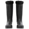 VidaXL Black Rain Boots Size 38-46 PVC