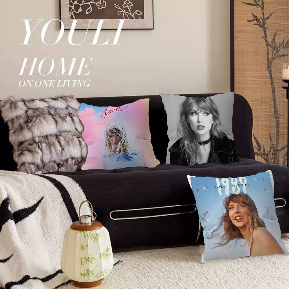 Cuscino Decorativo Classico Singer T-Taylor S-Swift Federa Federe Divano Soggiorno Arredamento Casa Personalizzato