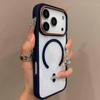 Husă transparentă de lux Magsafe pentru iPhone 17 16 15 14 13 12 11 Pro Max Bumper Color Rezistent la șocuri Magnet Încărcare Wireless Capac