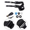 Leather Ends Guitar Strap Replacement Set Vintage Guitar Strap with Picks Guitar Strap Acoustic Folk Guitar Belt Strap
