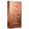 Tijă de Cupru 1 KG 99.9% Bloc Metalic Solid de Cupru pentru Expoziție Cupru Fin Pur pentru Economisire Cadou Colecționabil Decor de Birou