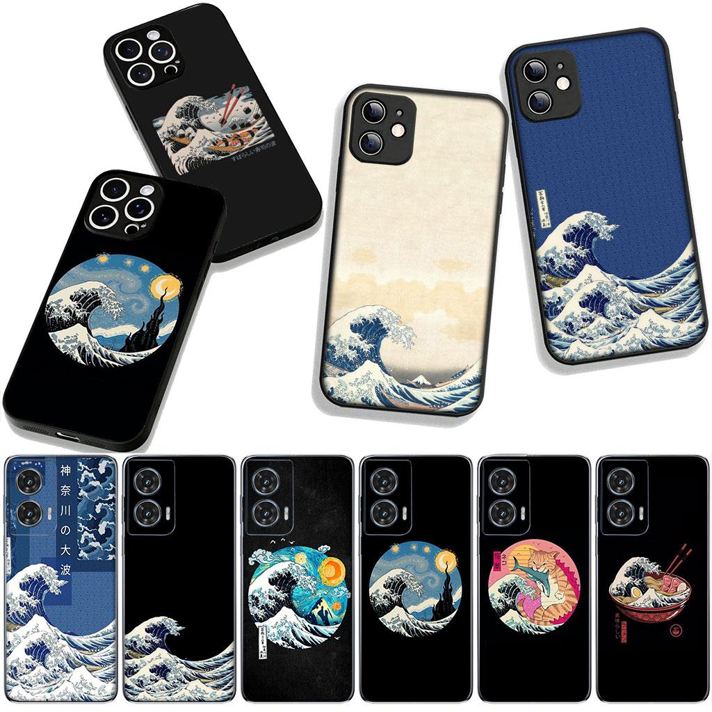 Cover for Apple iPhone 17 16 11 Pro XS Max XR 6 7 8 Plus 16E SE 2020 Air 5 SE2 Phone Case The Great Wave of Kanagawa ocean