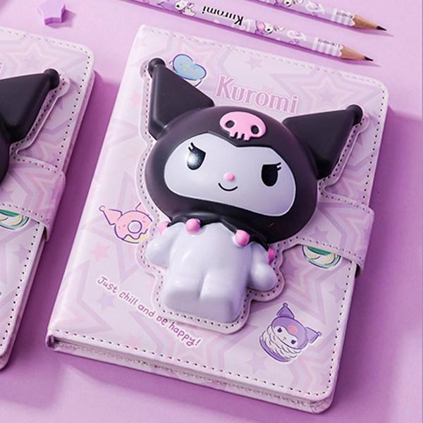 

Блокнот-дневник Sanrio Kuromi Big Face Molcan, фиолетовый