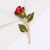 Plant simple literary brooch Little Prince rose high-end retro pin versatile corsage accessories women
