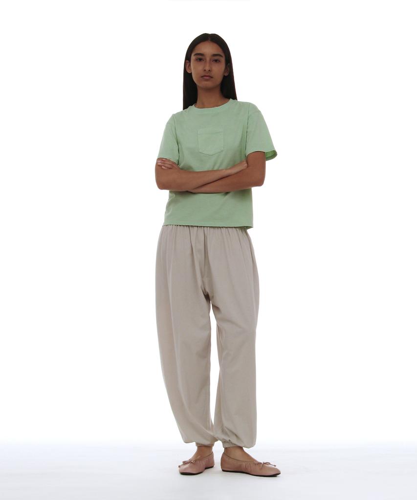 PARTIMENTO WOMEN Pwc Garment Dyed Pocket Tee_Apple Mint