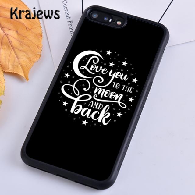 I Love You To The Moon And Back Phone Case Cover For iPhone 17 Air 16 15 14 Plus 12 13 Pro Max Fundas