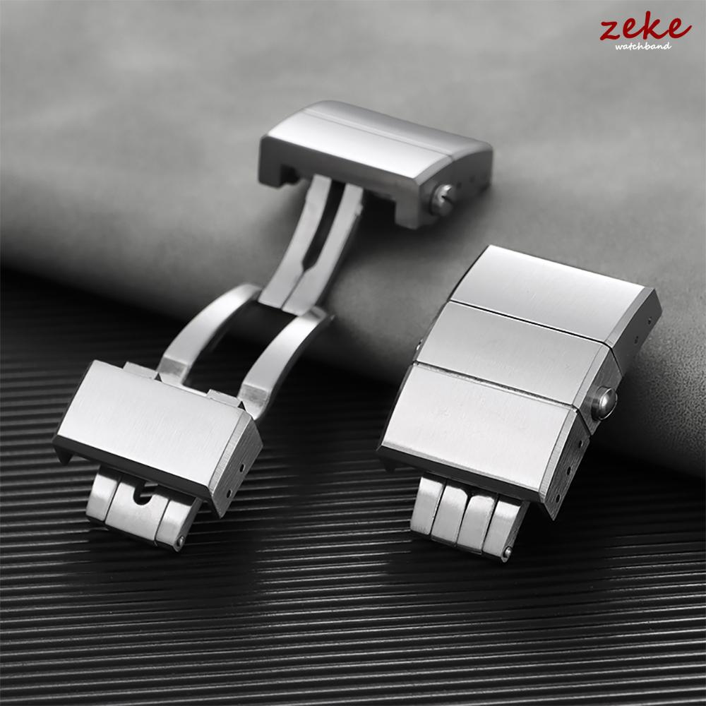 20mm for Ulysse Nardin Watch Buckle Butterfly Buckle Stainless Steel Watch Clasp Silicone Rubber Strap Folding Buckles Accessory