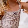 LELE JOVE Baby Girl's Tencel Jacquard Sleeveless Vest Top