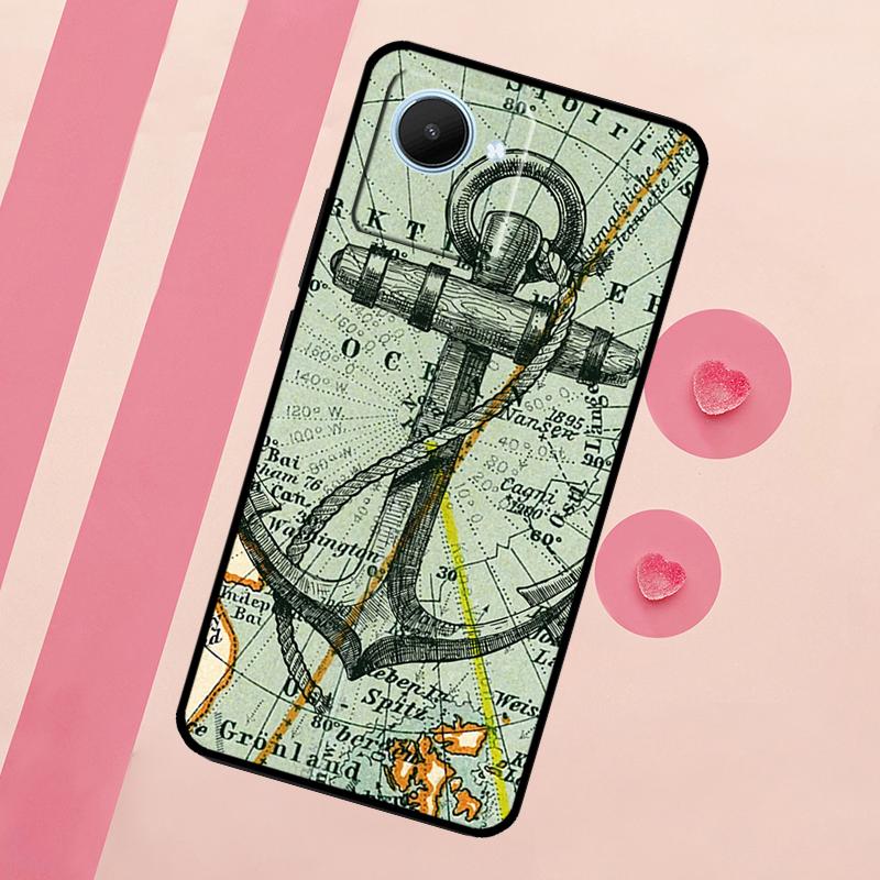 Anchor Sea Beach For Realme 15 10 11 12 13 14 Pro Plus C65 C67 C75 C63 C61 C55 C51 C53 C35 GT6 GT7 Pro Case