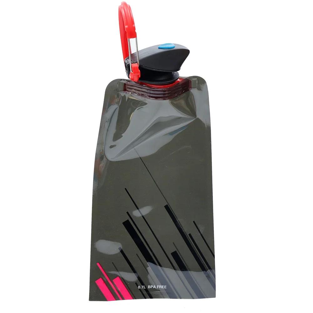 

Портативная сверхлегкая складная сумка для воды, 700 мл, сумка для бутылки с водой, спортивные принадлежности на открытом воздухе, походная мягкая фляжка для бега, бутылка с водой