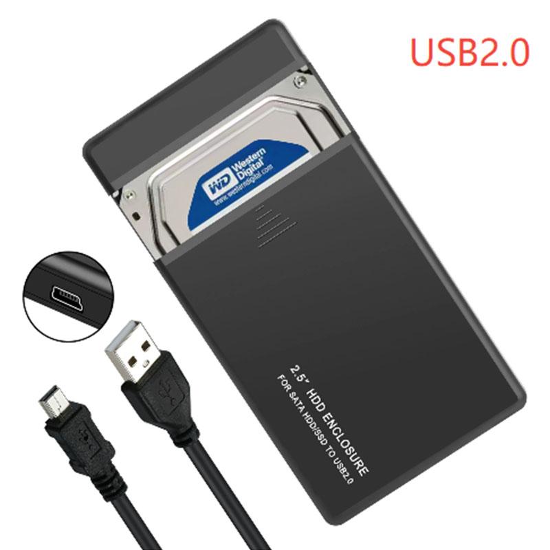 2.5" SATA HDD SSD Enclosure With 5Gbps Transfer Speed USB3.1 Hard Drive Case for SSD USB 2.0 3.0 External Storage Mobile Adapter