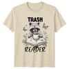 Trash Reader Unisexs TShirt Raccoon Book Lover Reading