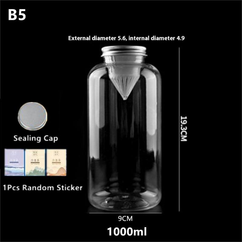 400/550/650/700/1000Ml Fruit Juice Cold Brewed Tea Bottle Transparent Plastic Beverage Bottle Disposable Milk Tea Bottle