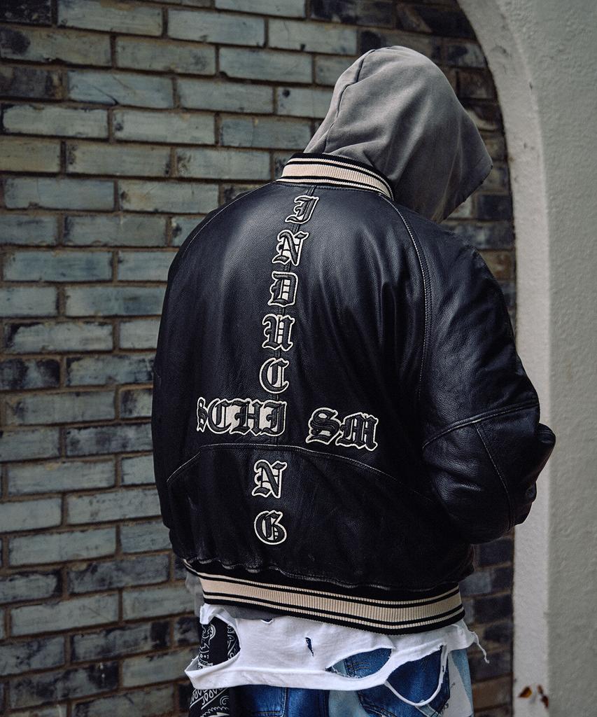 Schism Inducing Aging Leather Bomber