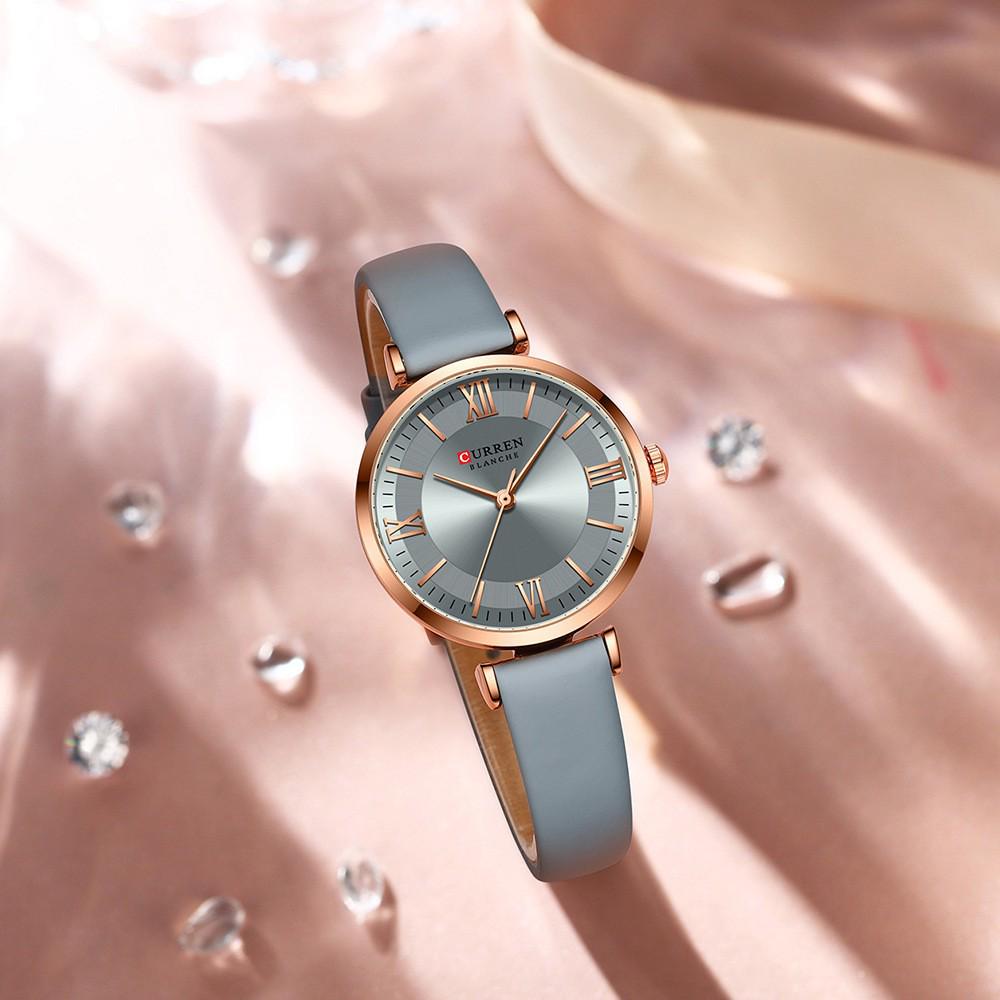 Curren 9079 Dames Casual Leren Band Horloge - Kleine Zeemeermin Editie
