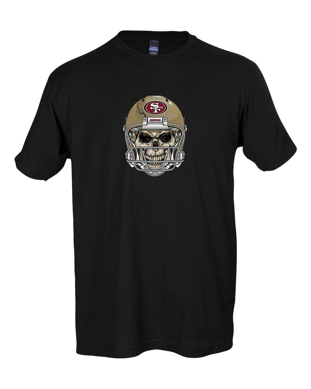 San Francisco 49ers Skull HelmeT-Shirt 6 Sizes!! S-5XL S