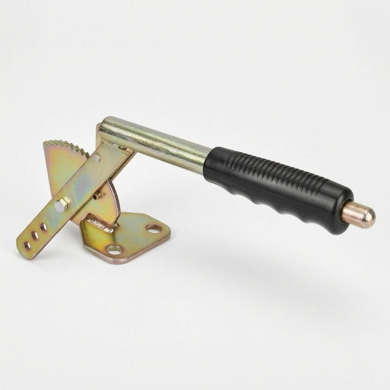 Hauling Vehicle Hand Brake Handle Ribbed Grip Ratchet Brake Handle Handbrake Lever Plated Finish Vehicle Part Toothed