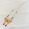 Alloy Chinese Style Necklace Pearl Inlaid Design Pearl Tassel Chain Hanfu Jewelry  Hanfu Matching