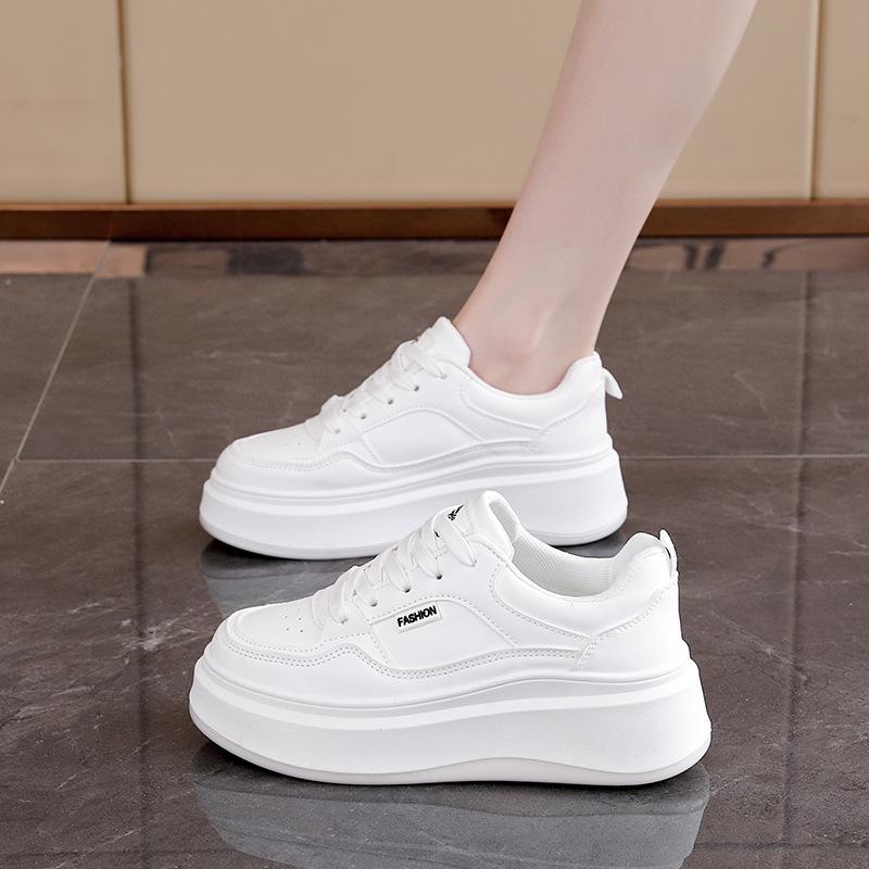 2025 spring new little white shoes women's popular thick baseplate shoes high-end fashion casual women's shoes XM-SHA19