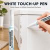 White Coloring Repair Pen, Smooth Ink Paint Touch-Up Marker for Furniture, Wood Cabinets, Tables and Multi-Surface Scratch Care