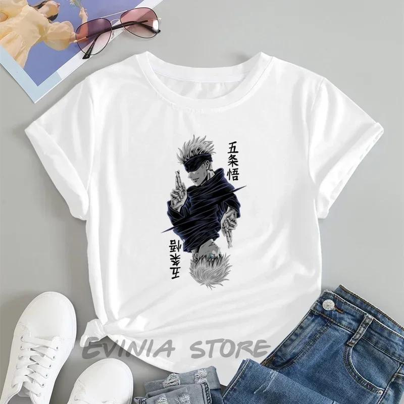 Jujutsu Kaisen Satoru Gojo Print Fashion Hot Summer Casual Top Men Womens Summer T-Shirt Street Women's T-shirt Clothing Fashion