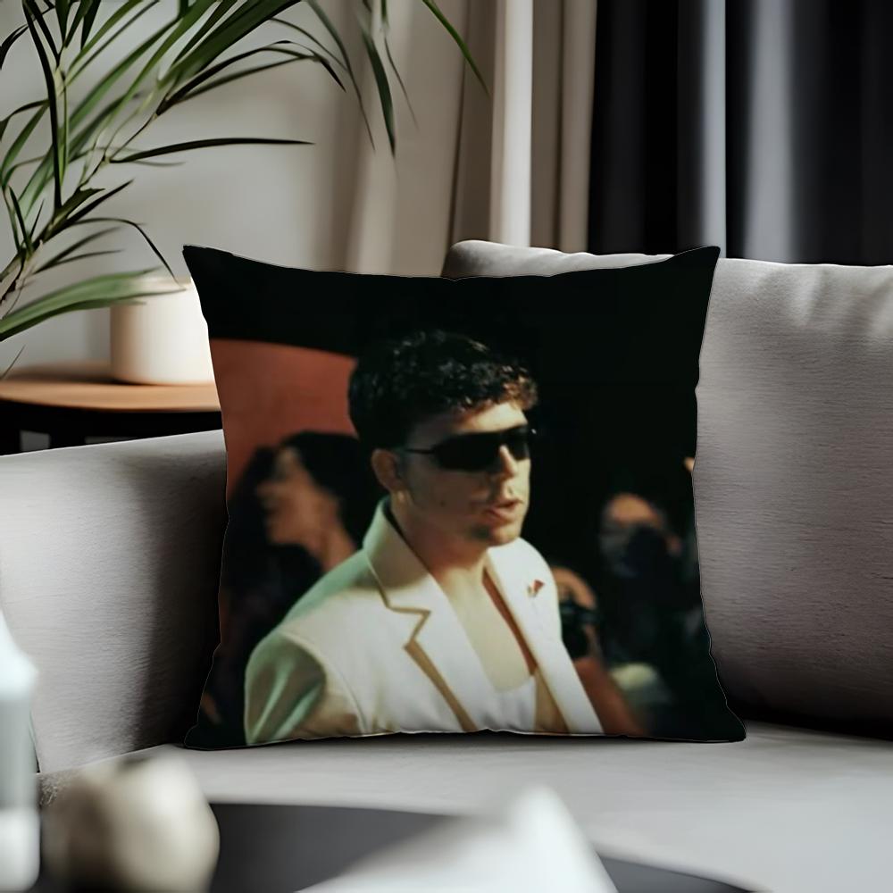 Fashion Qquevadoing Cushion Cover Antidustmite Pillowcase Invisible Zipper Silky Short Plush Sofa Cushion Cover