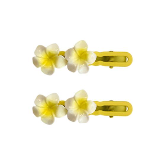 1 Pair Women Hair Clips Flower Shape Hair Barrettes Strong Grip Decorative Hair Pins Beach Vacation Daily Party Hair Accessories