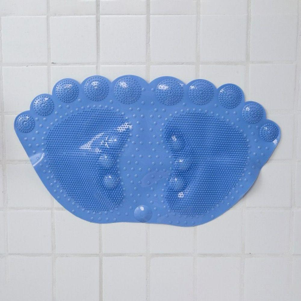 Covor de baie antiderapant cu ventuză, în formă de deget de la picior, pentru masaj, flexibil, pentru cadă de baie