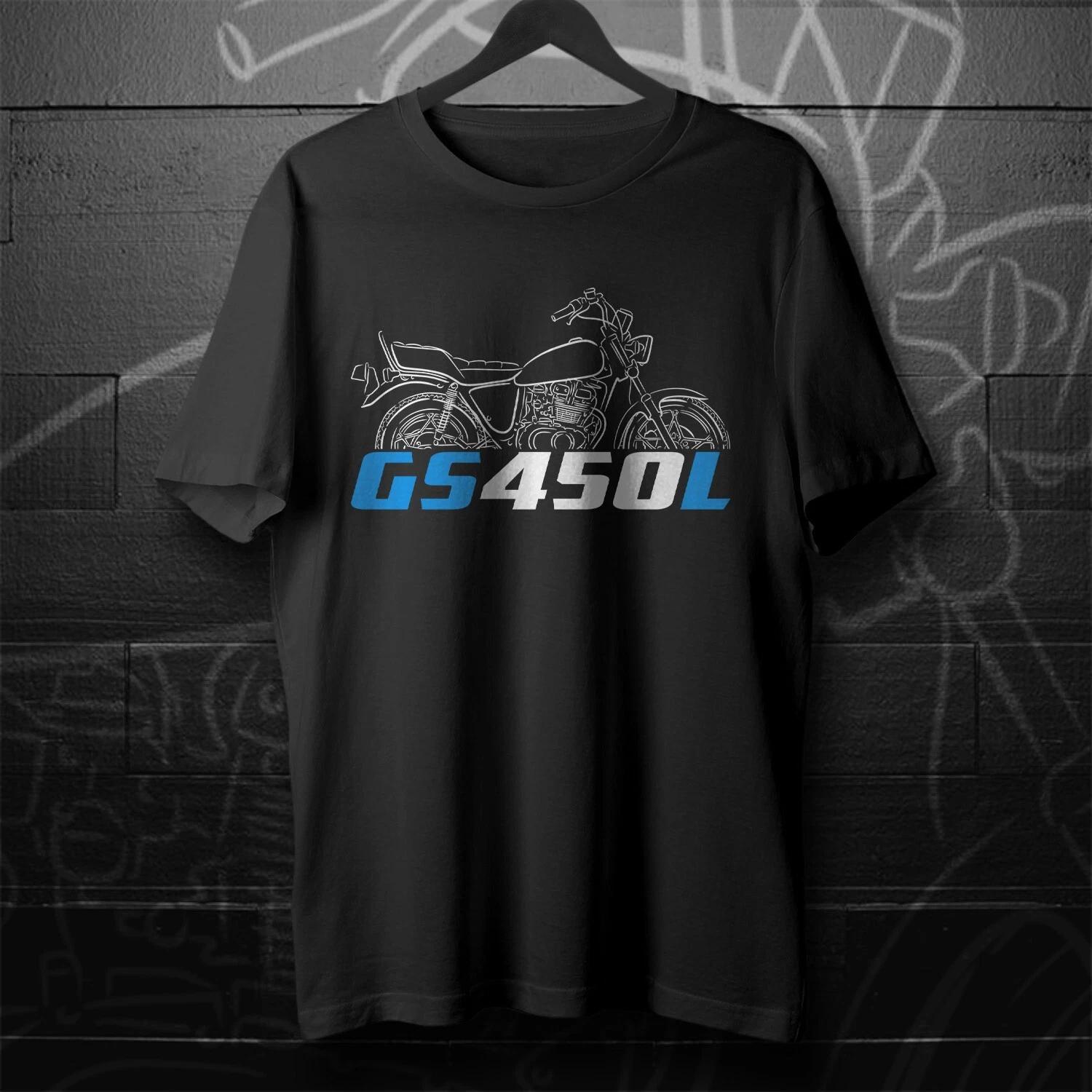 

Black men s and women s T-shirt Suzuki GS450 A/E/L/S/T/TX - Motorcycle L