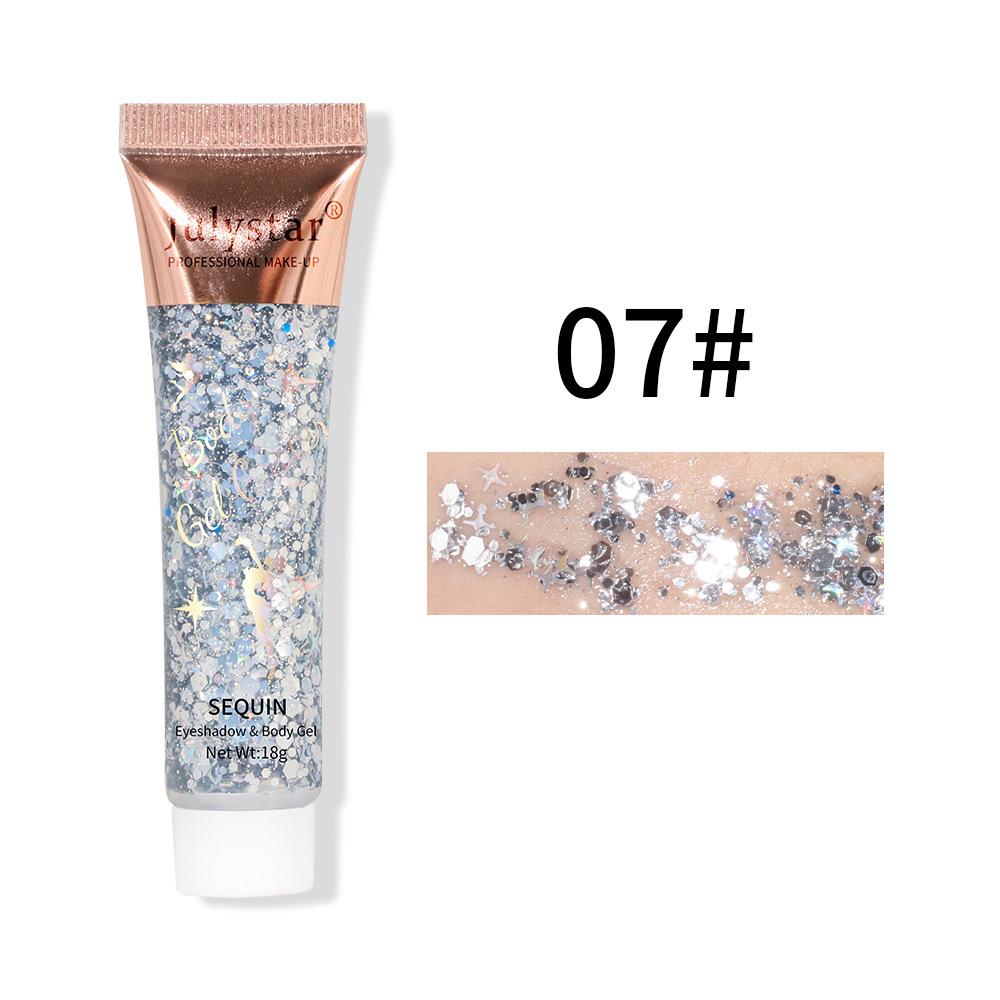 Mermaid Scales Gel Sequins Eyeshadow Liquid Face Lips Colorful Body Polarized Stage Sequins Eyeshadow