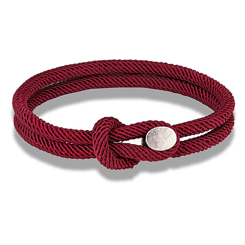 Vintage Men Women Easy Hook Bracelets Double Strand Nautical Survival Rope Paracord Bracelet Couple Minimalist Jewelry