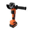 4 Inch Cordless Angle Grinder with 2 Battery Brushless Grinder Power Tool Non Locking Paddle Switch 3 Position Side
