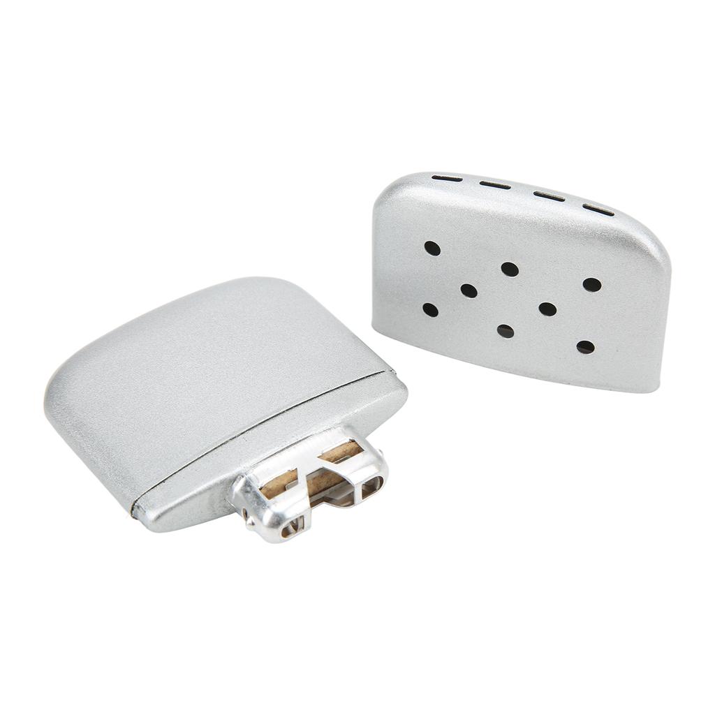 Portable Fuel Hand Warmer Mini Reusable Pocket Zinc Alloy Double Sided Heating HeaterDot Hand