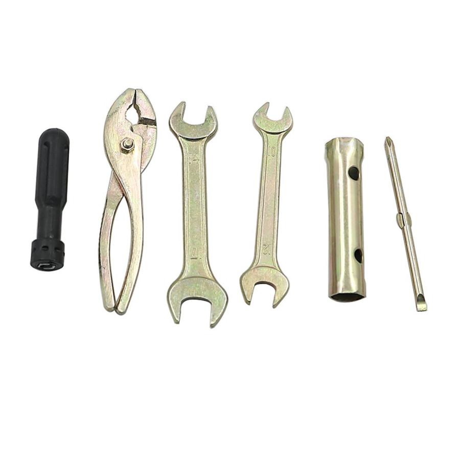 12x Motorcycle Scooter Spark Plug Spanner Wrench Socket Tool Kit Universal