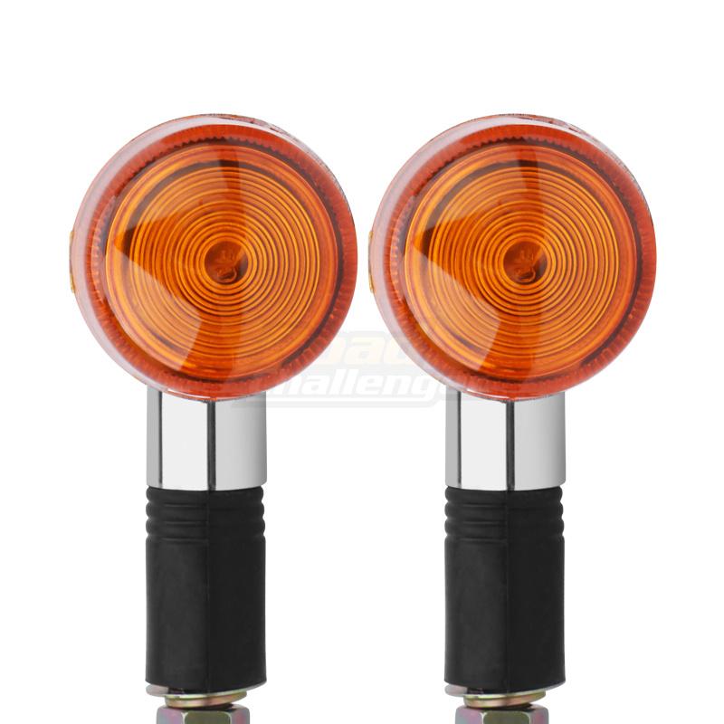 2Pcs 12V Universal Motorcycle Turn Signal Indicator Light Turning Amber Lamp Bulb For Suzuki Harley Honda Kawasaki Yamaha