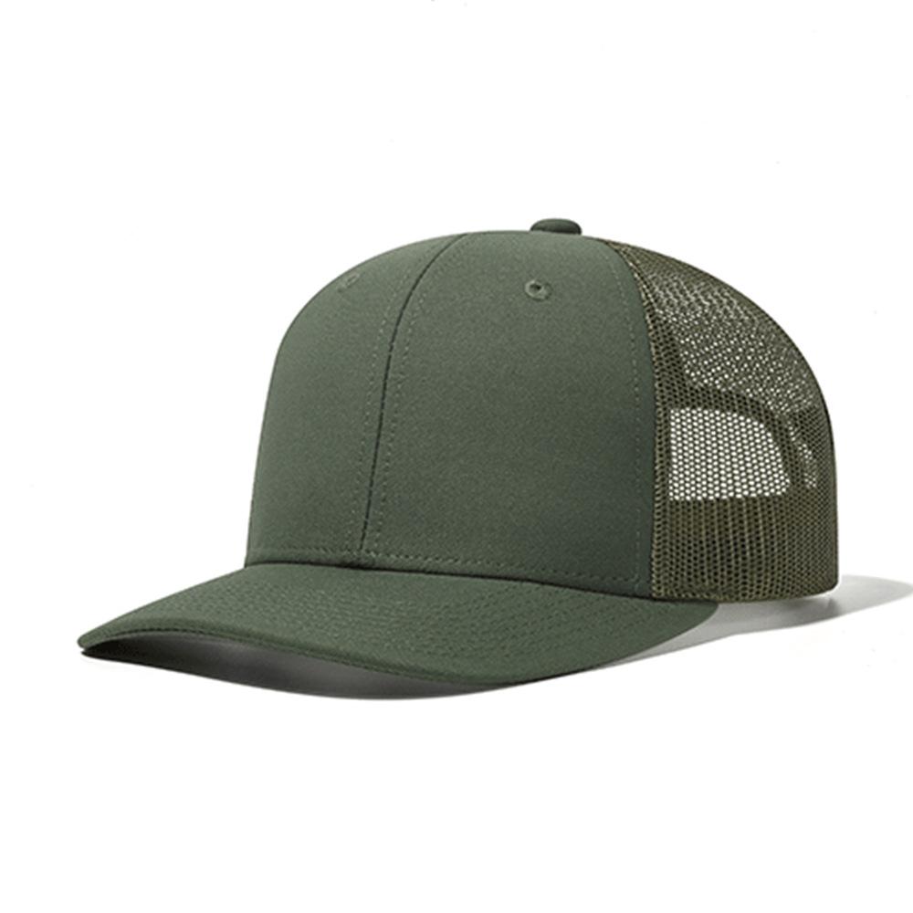 Richardson 112 Mesh Army Green Army Green Mesh Sunshade Mesh Hat Summer Breathable Baseball Cap Light Board