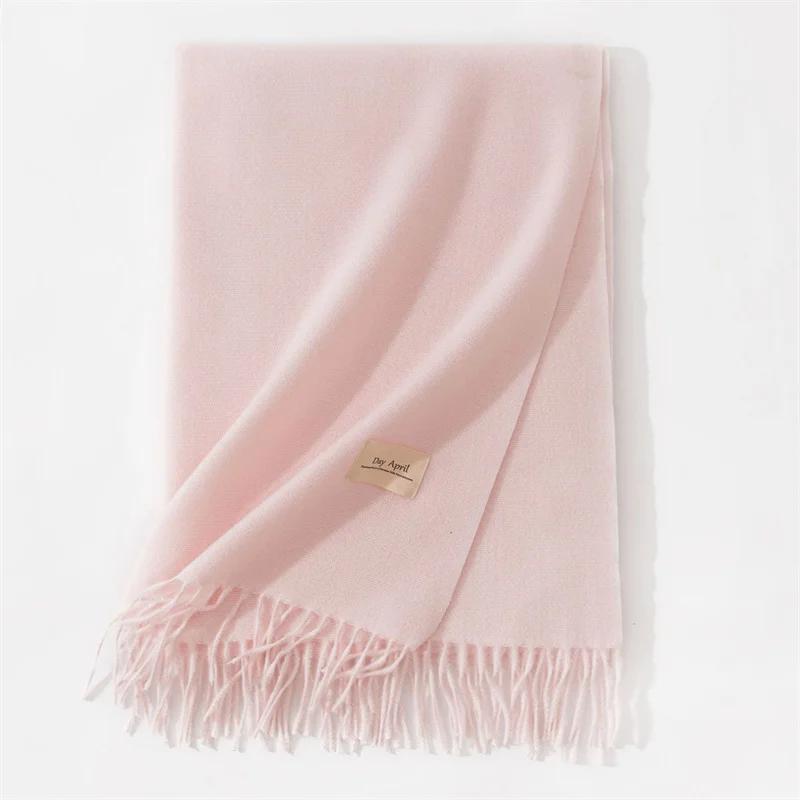 Cashmere Scarves for Women  Winter Shawls Warm Wraps Lady Pashmina Solid Print Blanket Scarf Neck Headband Hijabs Stoles