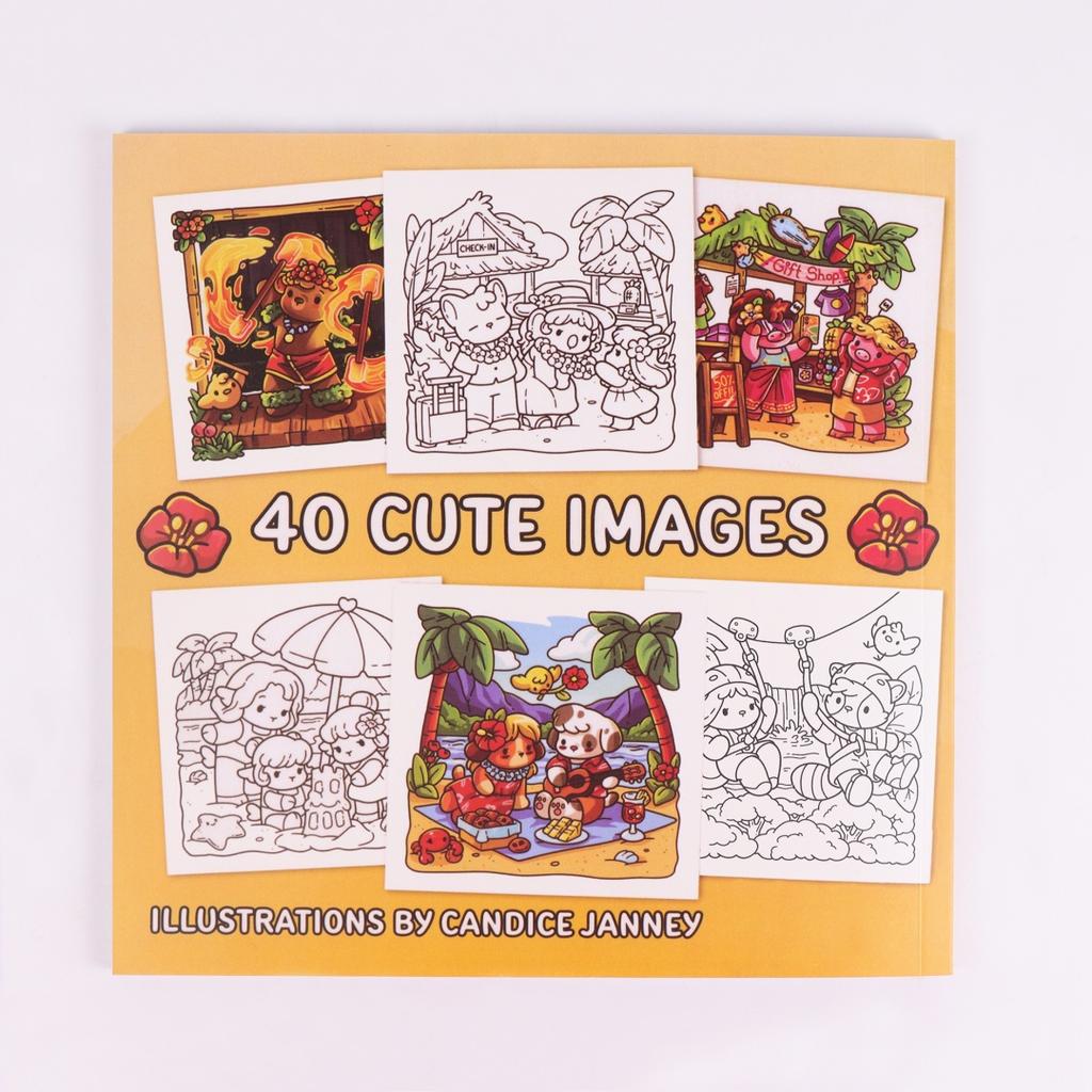 Cozy Hawaii | Puzzle Stress Relief | Adult Coloring Book | Contains Pages of Cute Animal Play Scenes | Exquisite Pattern | Cl