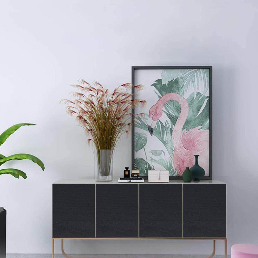 Hârtie Decorativă Autoadezivă Tip Peel and Stick Lemn Negru Pentru Mobilier Senzație Tactilă de Lemn Real Suprafațe Ușor de Curățat