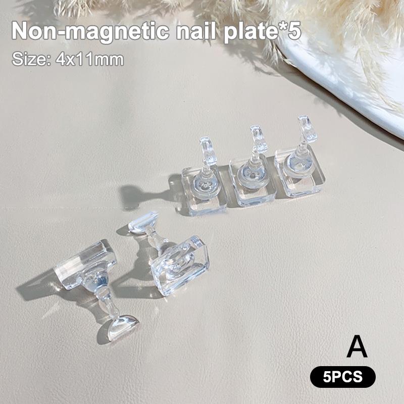 1 Set Nicht-Magnetischer Nageldisplay Acryl Nageldisplayständer Spitzenhalter Nagelübungsständer Fingernagel DIY Maniküre Ständer Werkzeuge