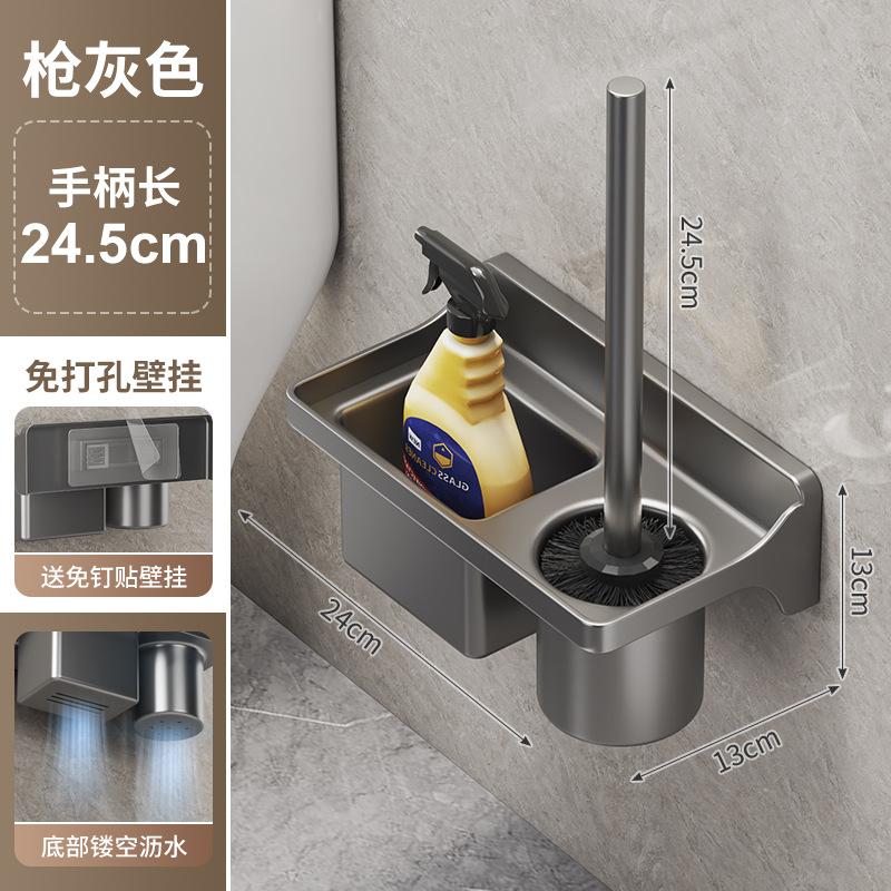 

Нейлоновая туалетная щетка для ванной комнаты бытовая без мертвых зон настенная туалетная щетка набор головок для чистки туалета