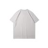 Li Ning Logo Embroidered Round Neck Loose Short Sleeve T-Shirt Men Tops Gray AHSR753-3