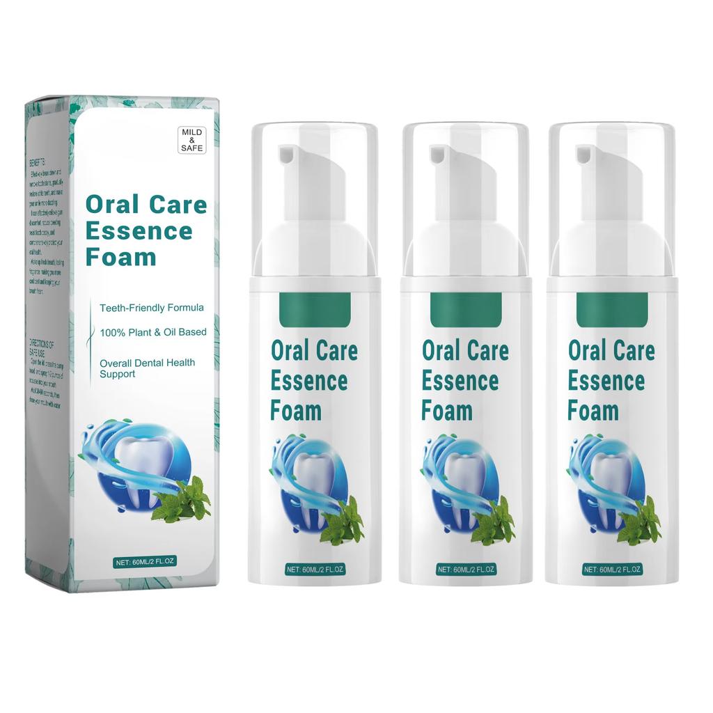 60ml Teeth Whitening Mousse Toothpaste Foam Repair Gum Stain Remover Oral Refresh Brightening Improve Yellow Teeth Mouss