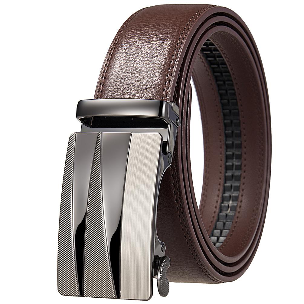 Premium Sense, Business Men'S Belt Automatic Buckle Belt, Two-Layer Cowhide Belt Ly36-21728-1