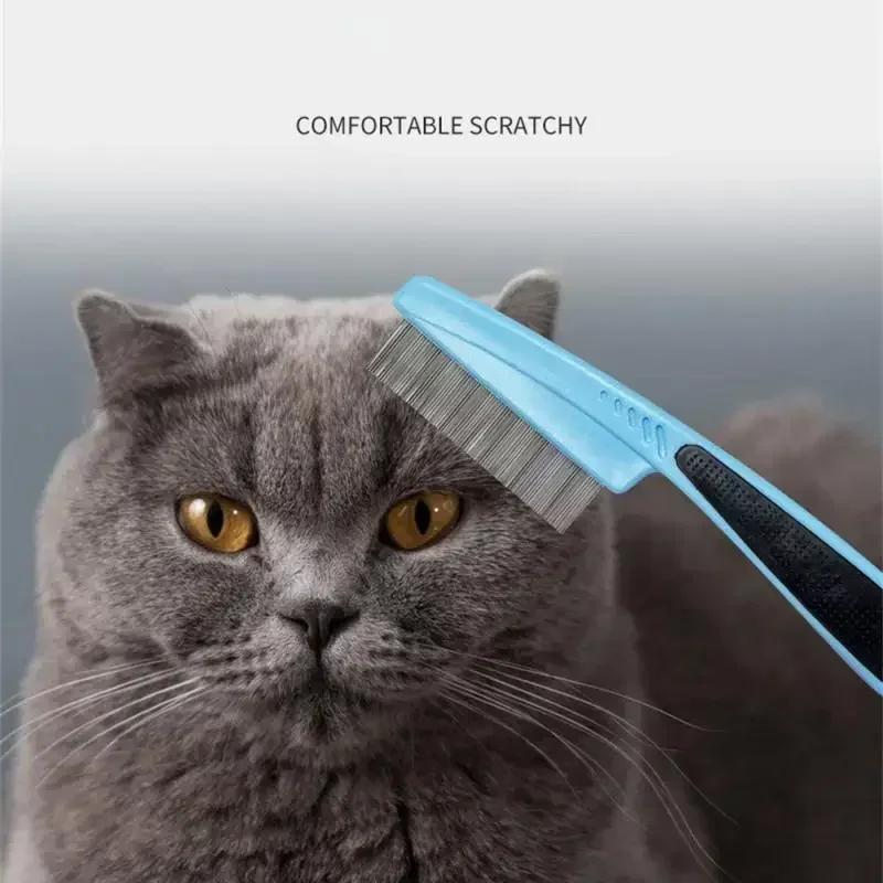 Seasonal Molting Pet Supplies Hair Removal Brush and Lice Brush Anti Insect Knot Stainless Steel Comb Dog and Cat Beauty Comb